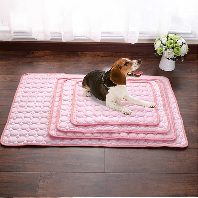 Pet Cooling Pad Ice Silk Surface & Breathable Mesh
