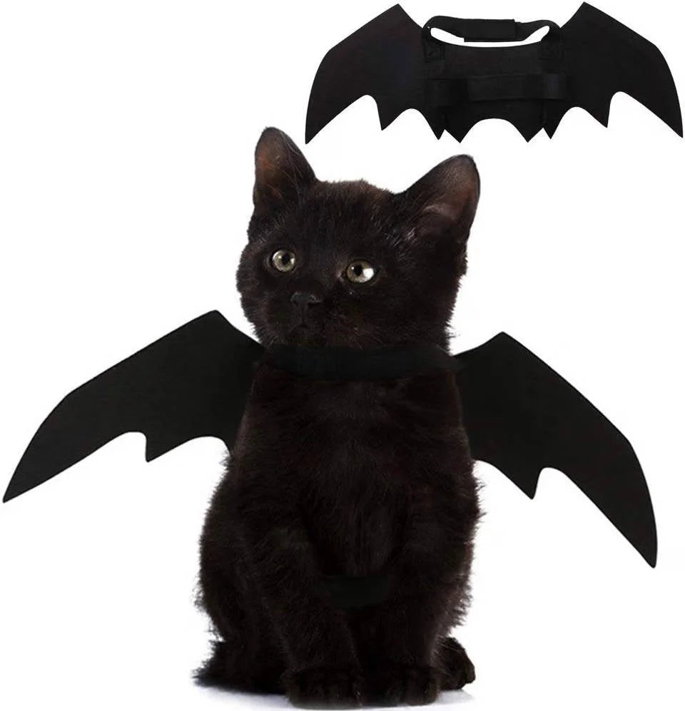 Pet Costume Bat Wings Lightweight Felt Adjustable Straps