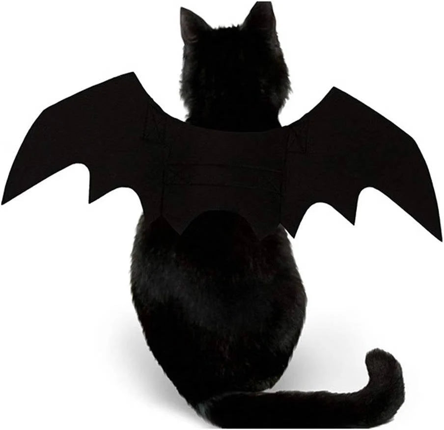 Pet Costume Bat Wings Lightweight Felt Adjustable Straps