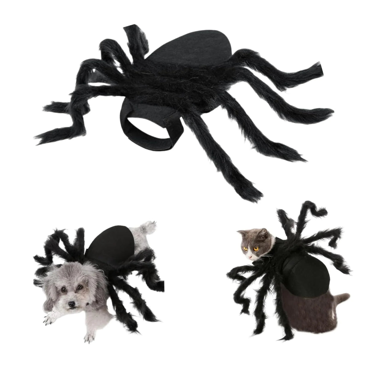 Pet Costume Spider Design Soft Felt & Bendable Legs