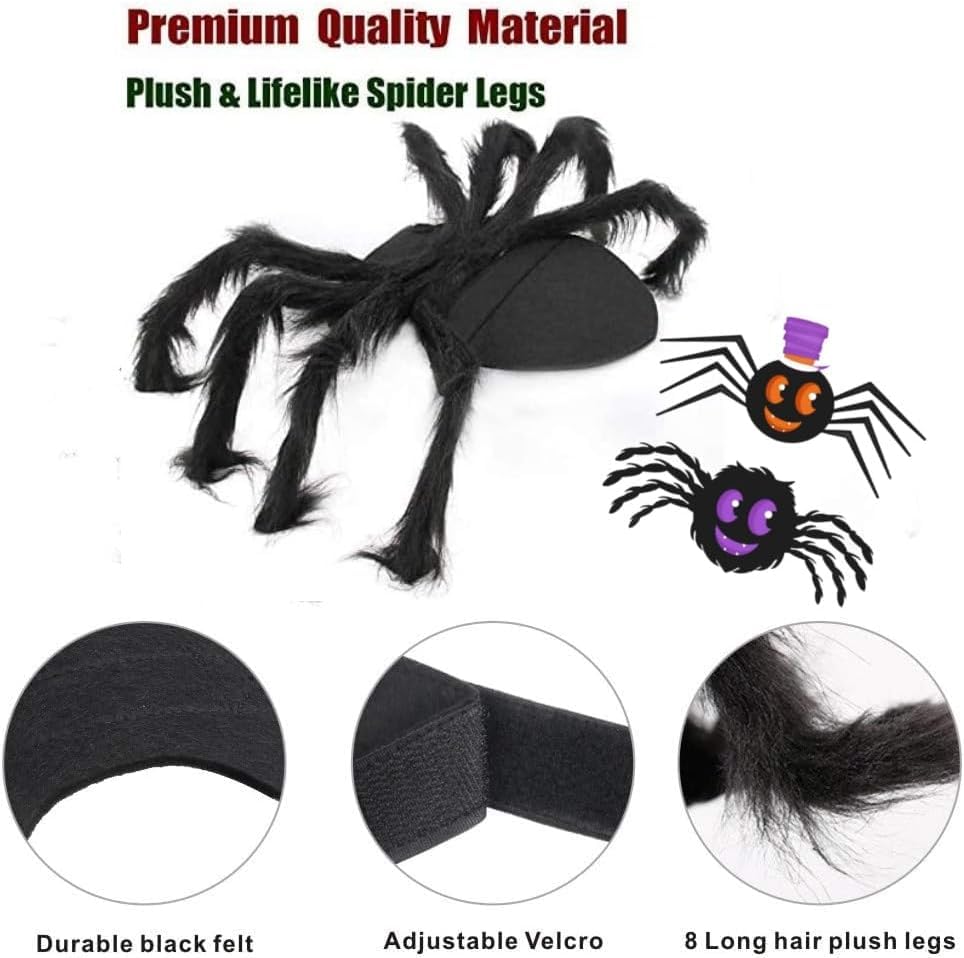 Pet Costume Spider Design Soft Felt & Bendable Legs