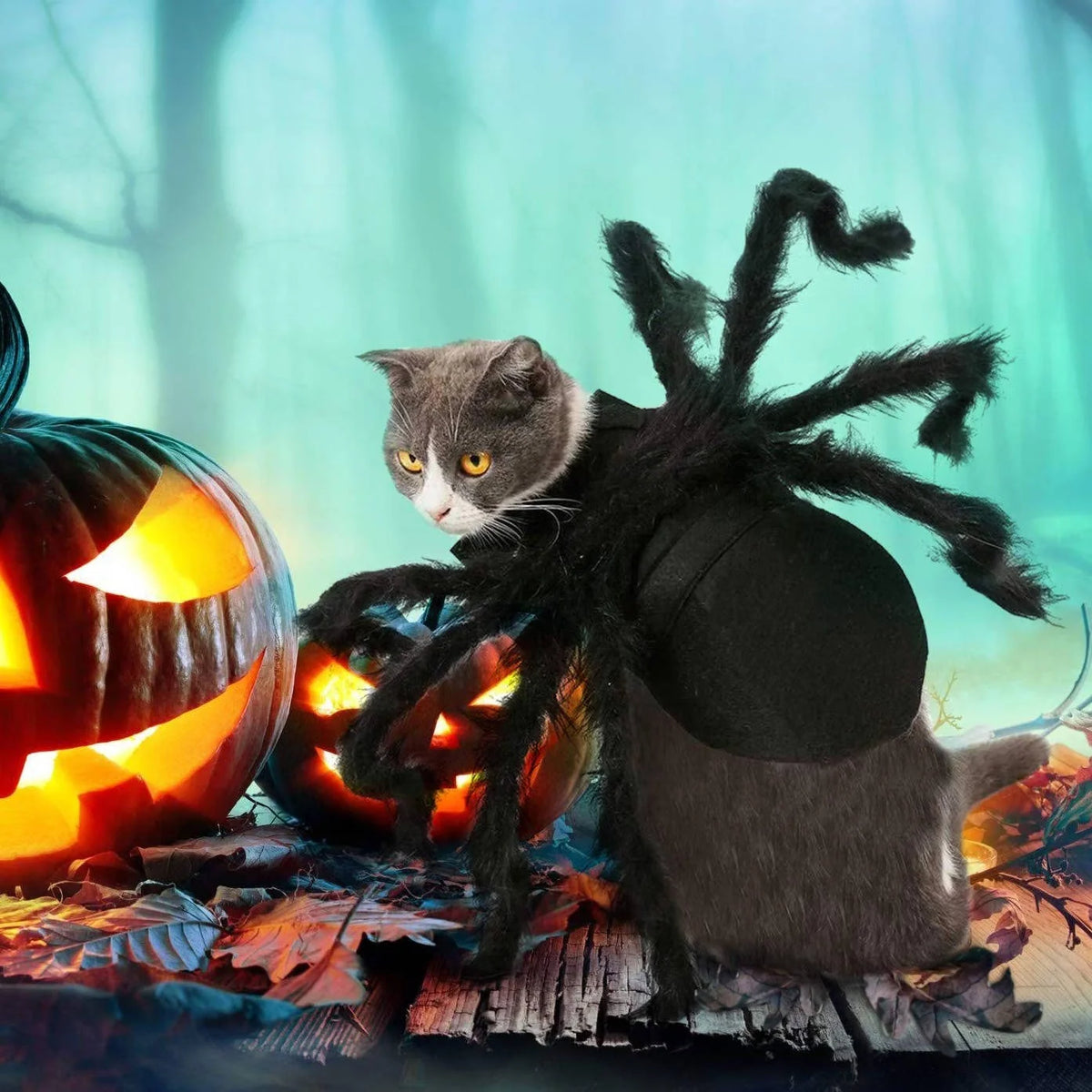 Pet Costume Spider Design Soft Felt & Bendable Legs