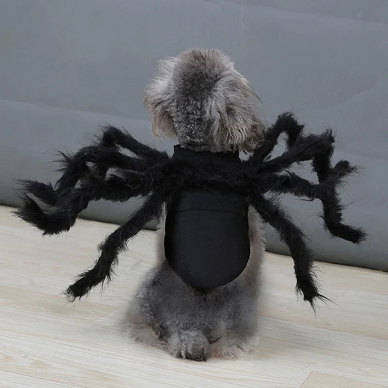 Pet Costume Spider Silhouette Breathable Polyester Adjustable Straps