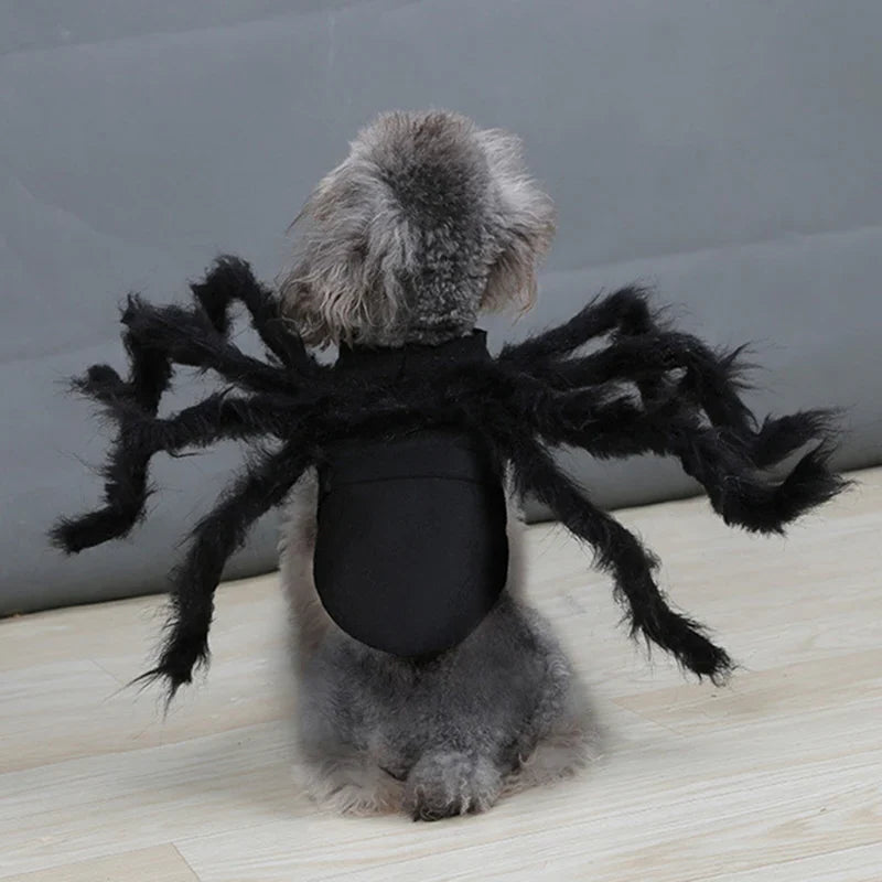 Pet Costume Spider Silhouette Breathable Polyester Adjustable Straps