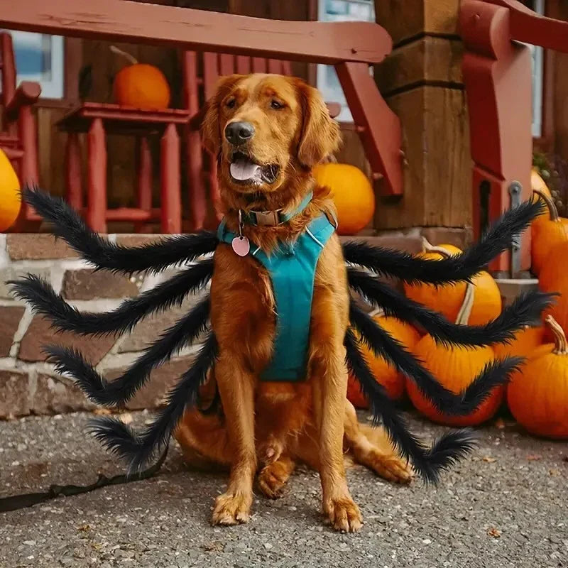 Pet Costume Spider Silhouette Breathable Polyester Adjustable Straps