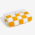 Pet Cushion Quilted Checkered Non-Slip Plush Fill