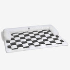Pet Cushion Quilted Checkered Non-Slip Plush Fill