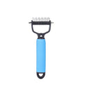 Pet Dematting Rake Double-Sided Curved Stainless Steel