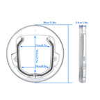 Pet Door 4-Way Lock & Weather-Resistant Seal Fits 27mm Glass