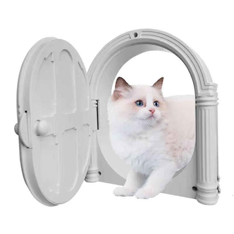 Pet Door Durable Plastic Secure Lock Tool-Free Installation