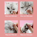 Pet Eye Wipes Tear Stain Removal 120 Count