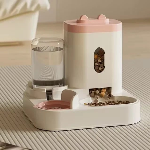 Pet Feeder 2-In-1 Automatic Water Fountain