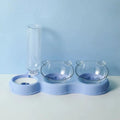 Pet Feeder 3-in-1 Automatic Water Dispenser Removable Bowls