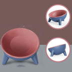 Pet Feeding Bowl Ergonomic 15° Tilt Anti-Tip