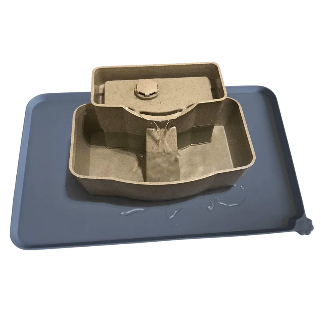 Pet Feeding Mat Raised Edges Waterproof Non-Slip Backing