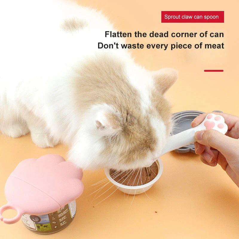 Pet Feeding Spoon & Can Opener Silicone Dishwasher-Safe