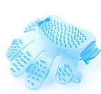 Pet Finger Grooming Brush Soft Rubber Bristles & Adjustable Fit