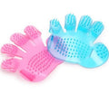 Pet Finger Grooming Brush Soft Rubber Bristles & Adjustable Fit