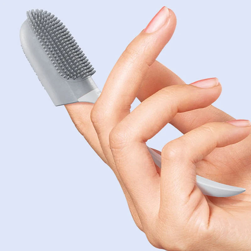 Pet Finger Toothbrush Ergonomic Soft Bristles Durable & Reusable