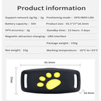 Pet GPS Tracker Ultra-Light Rechargeable Real-Time App
