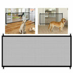 Pet Gate Retractable Mesh & Pressure-Mounted Expandable To 72 Inches