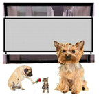 Pet Gate Retractable Mesh & Pressure-Mounted Expandable To 72 Inches