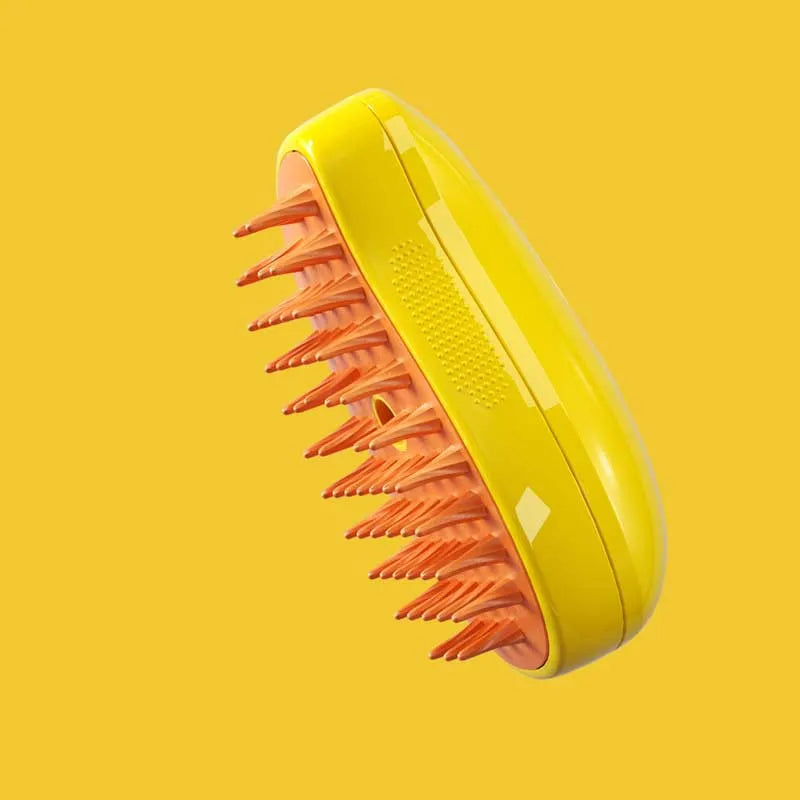 Pet Grooming Brush 3-In-1 Steam & Massage Silicone Bristles