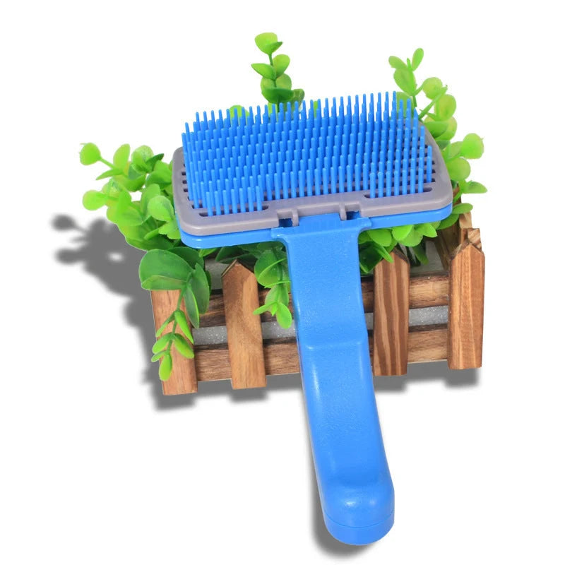 Pet Grooming Brush Deshedding & Massage Easy-Clean