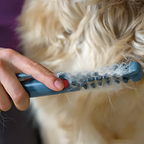 Pet Grooming Brush Gentle Glide Stainless Steel Teeth