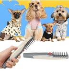 Pet Grooming Brush Gentle Glide Stainless Steel Teeth