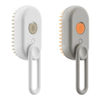 Pet Grooming Brush Steam De-Shedding Silicone Bristles