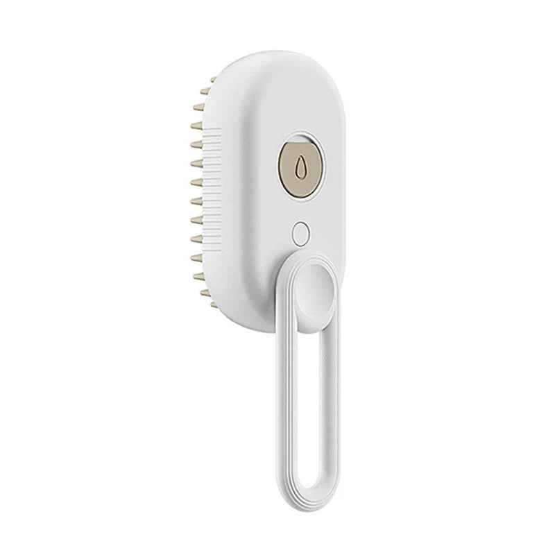 Pet Grooming Brush Steam De-Shedding Silicone Bristles