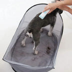 Pet Grooming Cape Waterproof Foldable Hair Catching