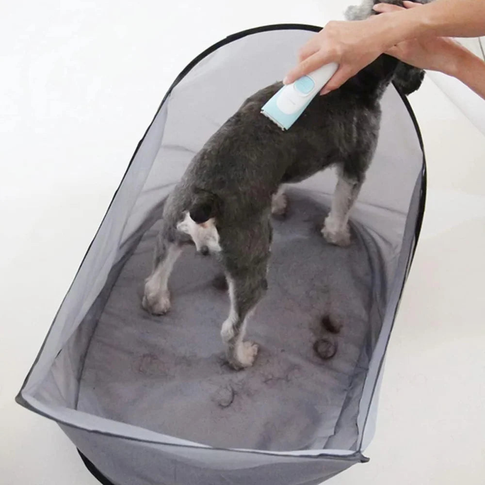 Pet Grooming Cape Waterproof Foldable Hair Catching