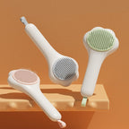 Pet Grooming Comb Self-Cleaning Stainless Steel Teeth