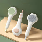 Pet Grooming Comb Self-Cleaning Stainless Steel Teeth