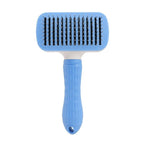 Pet Grooming Comb Stainless Steel One-Key Self-Cleaning