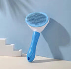 Pet Grooming Comb Stainless Steel One-Key Self-Cleaning