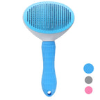 Pet Grooming Comb Stainless Steel One-Key Self-Cleaning