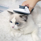 Pet Grooming Comb Stainless Steel One-Key Self-Cleaning