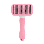 Pet Grooming Comb Stainless Steel One-Key Self-Cleaning