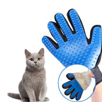 Pet Grooming Glove Five-Finger Deshedding Soft Rubber Tips