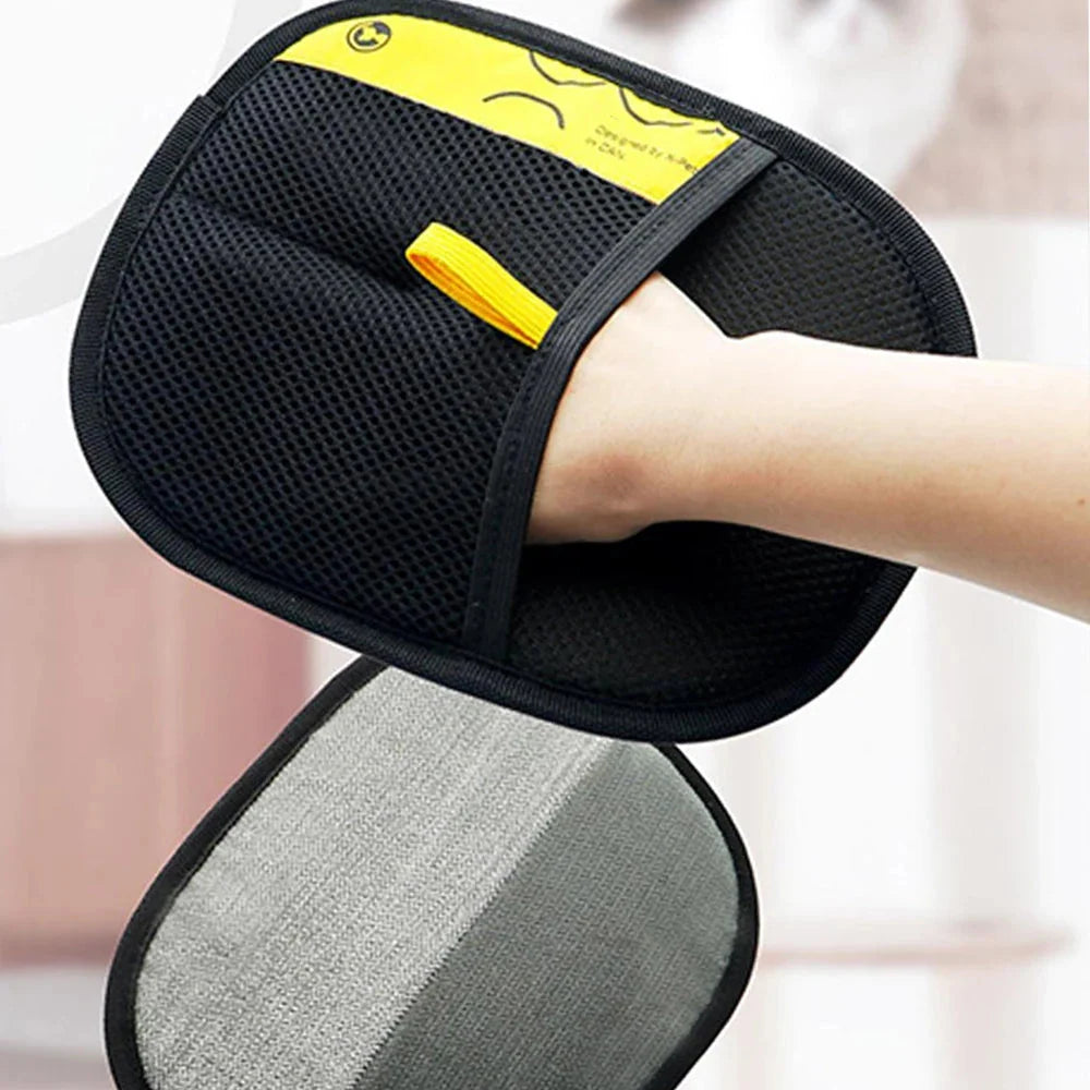 Pet Grooming Gloves Double-Sided Wet & Dry Hair Remover