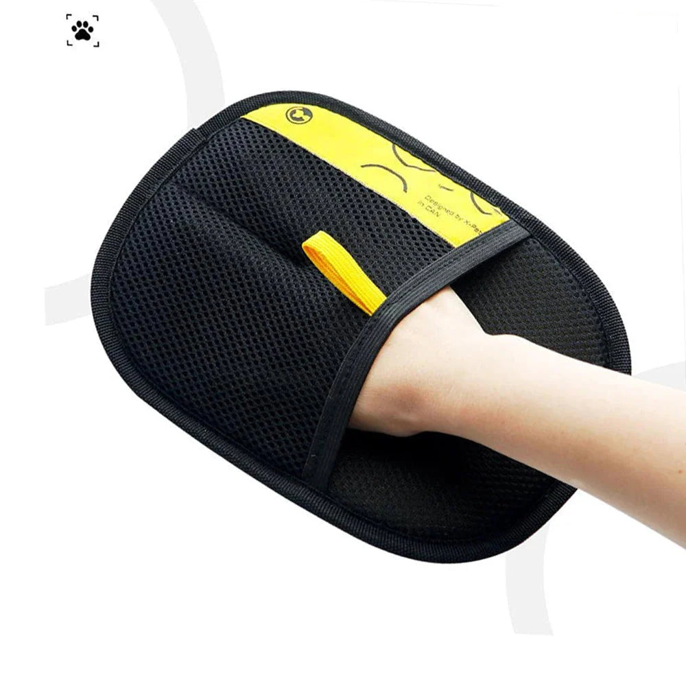 Pet Grooming Gloves Double-Sided Wet & Dry Hair Remover