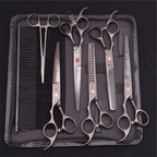 Pet Grooming Scissors Set Stainless Steel Straight & Thinning