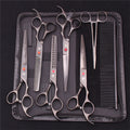 Pet Grooming Scissors Set Stainless Steel Straight & Thinning