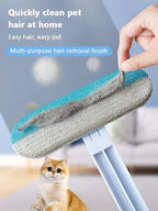 Pet Hair Remover Brush Double-Sided & Self-Cleaning Multi-Surface