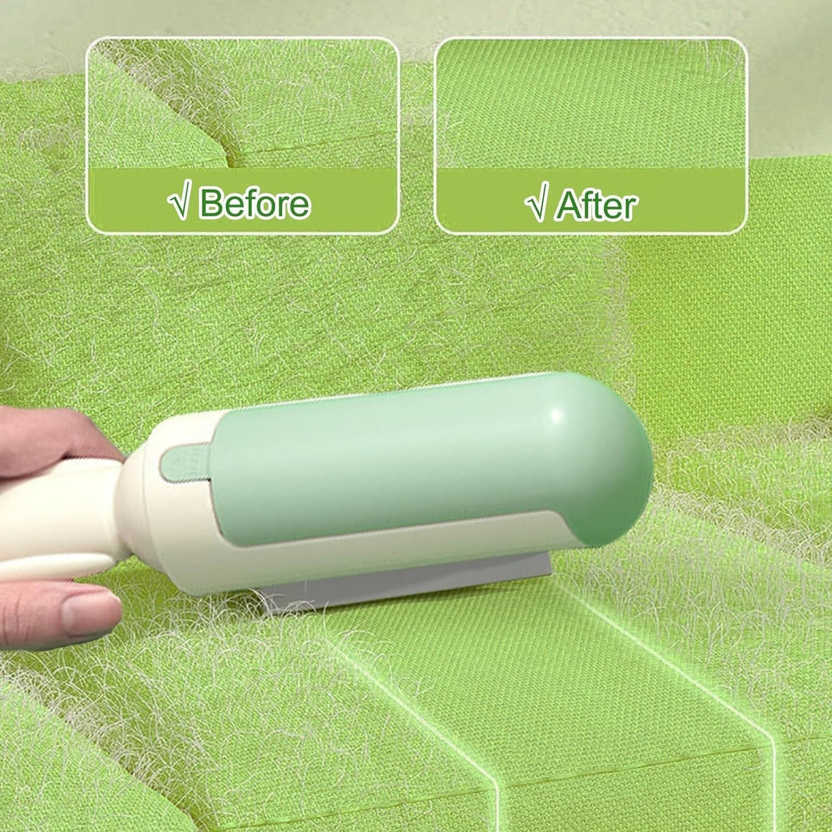 Pet Hair Remover Reusable Built-In Collector