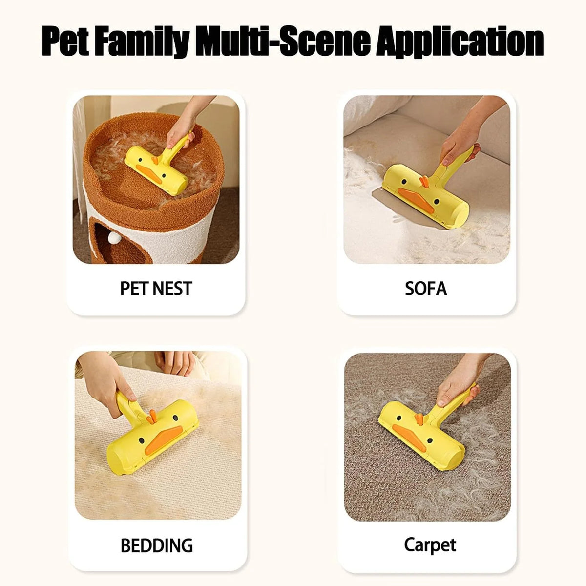 Pet Hair Remover Two-Way Reusable Multi-Surface