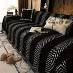 Pet-Hair & Scratch-Resistant Microfiber Sofa Cover (Chevron Print)
